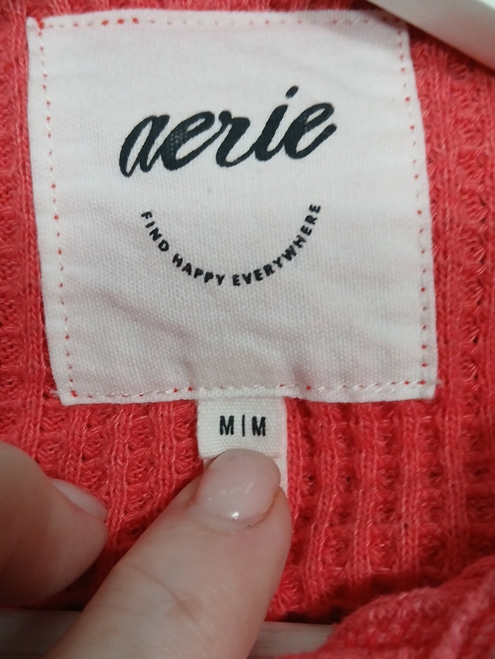 Aerie LumberJane Thermal Oversized Shirt Size Medium - Picture 6 of 10